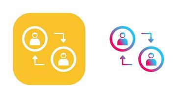 Connected Profiles Vector Icon