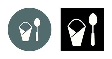 Spoon and Napkin Vector Icon