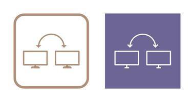 icono de vector de sistemas conectados únicos