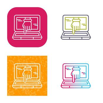 Computer Hacking Vector Icon