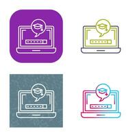 Digital Learning Vector Icon