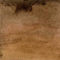 Watercolor coffee-brown background with spots and streaks photo