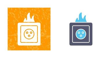 Unique Fire in Socket Vector Icon