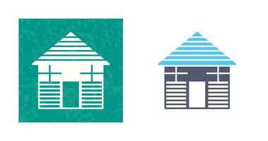 Wood Cabin Vector Icon