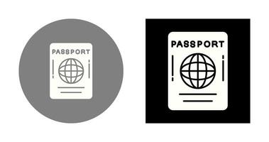 icono de vector de pasaporte