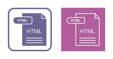 icono de vector html