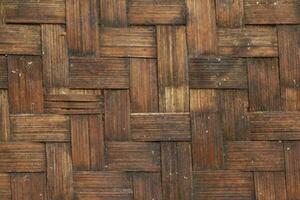 Traditional handcraft weave nature texture background used for furniture material. photo