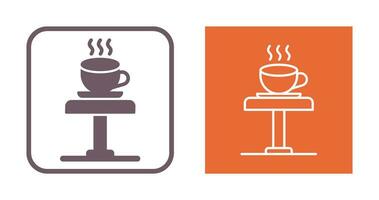 icono de vector de mesa de café