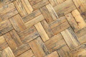 Traditional handcraft weave nature texture background used for furniture material. photo