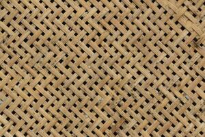 Traditional handcraft weave nature texture background used for furniture material. photo