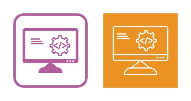 Unique Code Optimization Vector Icon