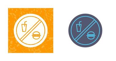 No Food or Drinks Vector Icon