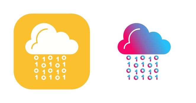 Cloud Coding Vector Icon