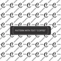 Coffee pattern background vector