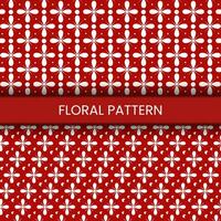 Red patten background design vector