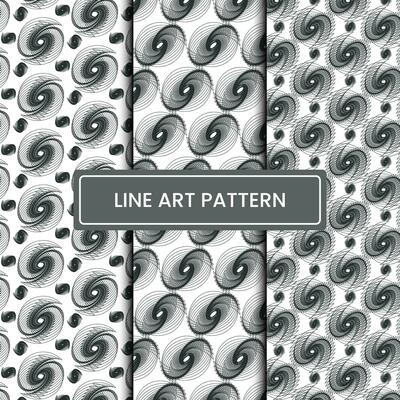 Creative line art swirls pattern for backdrop clothing