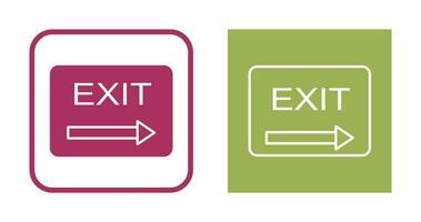 Unique Exit Vector Icon