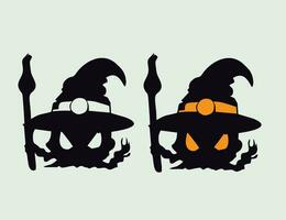 a simple halloween decoration vector