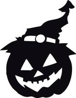 a simple pumpkin halloween illustration vector