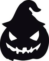 a simple pumpkin halloween illustration vector