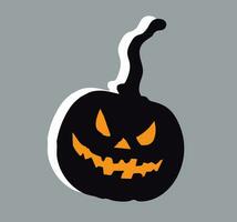 a simple halloween decoration vector