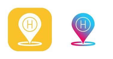 Hotel Location Vector Icon