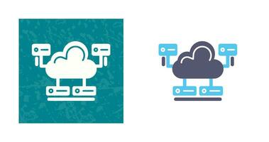 Cloud Database Vector Icon