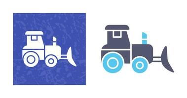 Industrial Tractor Vector Icon