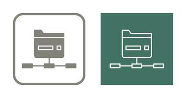 Network Folder Vector Icon