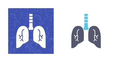 icono de vector de pulmón