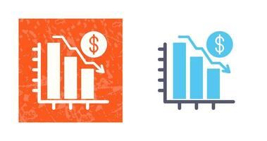 Chart Down Vector Icon