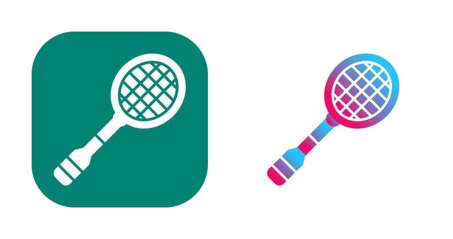 icono de vector de raqueta