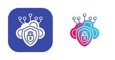 Cloud Security Vector Icon