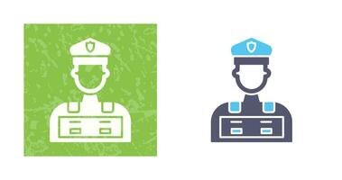 Police Man Vector Icon