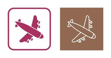 Landing Airplane Vector Icon