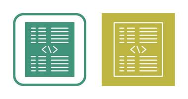 Piece of Code Vector Icon