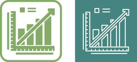 Line Graph Vector Icon