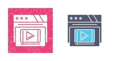 Video Player Vector Icon