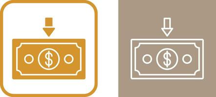 Money Down Vector Icon