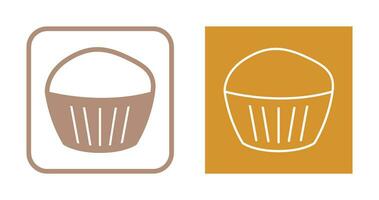 icono de vector de muffin de chocolate