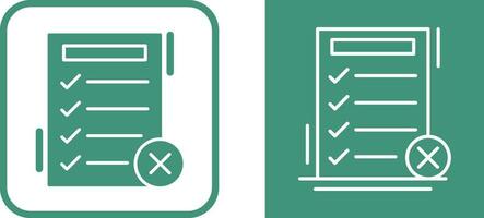 Fake List Vector Icon