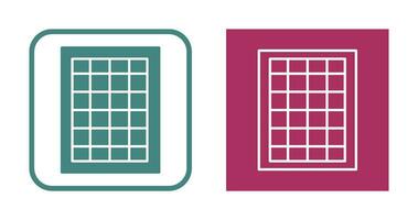 Table of Rates Vector Icon