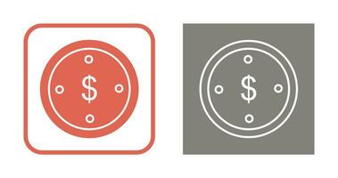 Dollar Coin Vector Icon