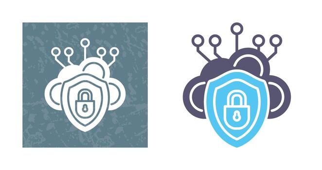 Cloud Security Vector Icon