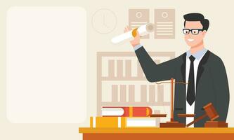 Attorney Law background vector