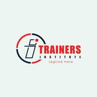 trainer it logo vector template