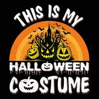 This Is My Halloween Costume vector