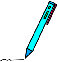 pen, pencil, object, office, drawing, tool, color, writing, blue, equipment, school, ballpoint, art, education, plastic, colorful, design png