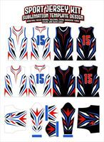 Speed Sports Jersey Design Sportswear Layout Template vector
