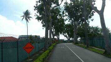 SINGAPORE NOVEMBER 23, 2018 - Singapore city view from double decker windshield video